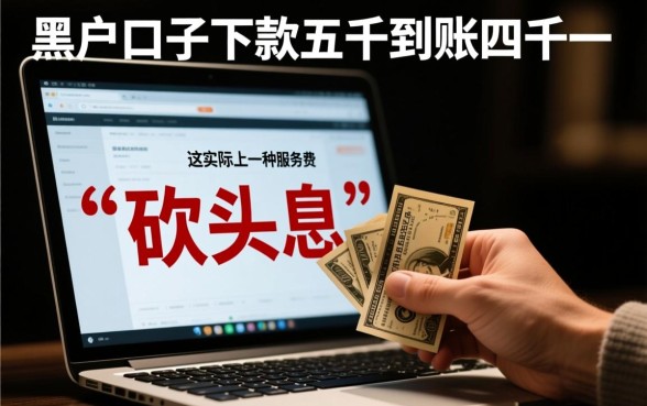 黑户下款五千到账四千一靠谱吗