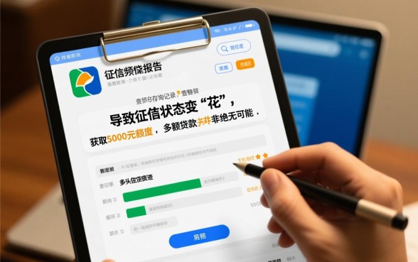 征信数据花能下款5000的口子吗