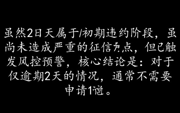借呗逾期2天怎么协商延期还款