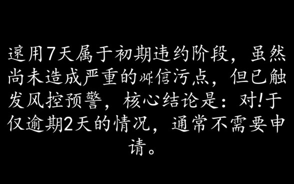 借呗逾期2天怎么协商延期还款