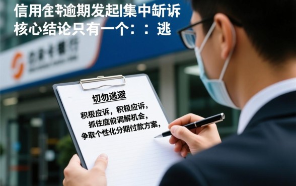 信用卡逾期银行集中起诉怎么办