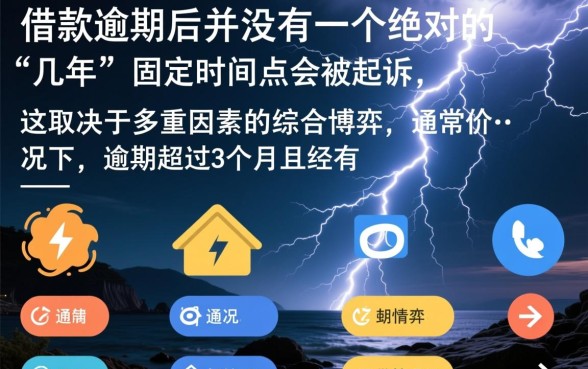 闪电借款逾期了几年会被起诉吗