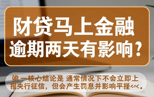 马上金融逾期两天会上征信吗