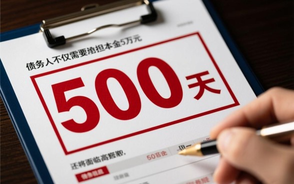 有钱花五万逾期500天会怎样