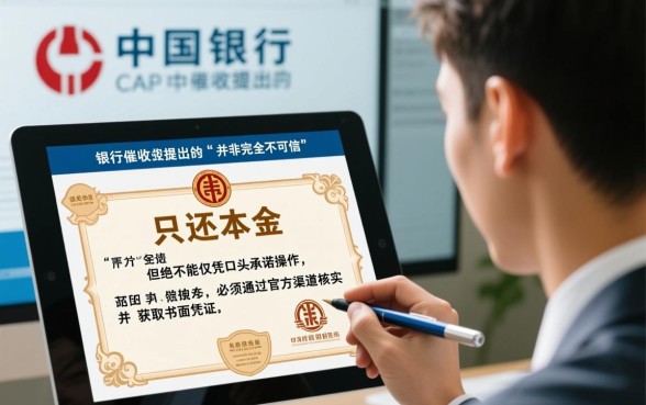 中原银行催收协商还本金靠谱吗