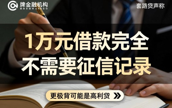 这万借款真的不需要征信记录吗