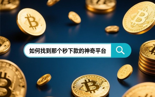 如何找到那个秒下款的神奇平台