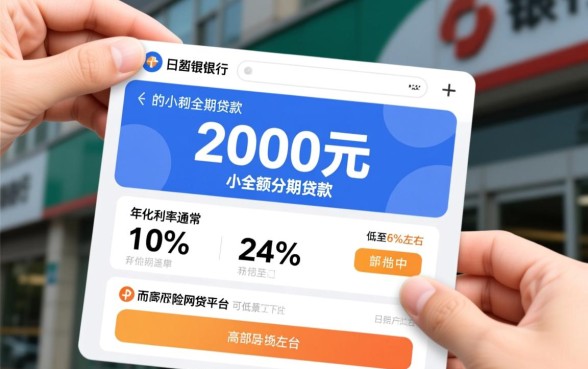 2000元分期贷款利率是多少,借2000一天多少钱? 2000元分期贷款利率是多少