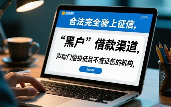 黑户借款门槛低不上征信的有吗