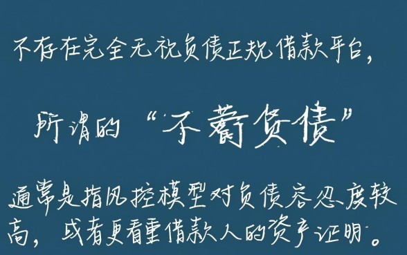 网贷有什么不看负债的借款平台,有哪些不看负债的网贷 网贷有什么不看负债的借款平台