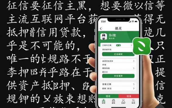 征信黑户怎么才能借到钱呢微信