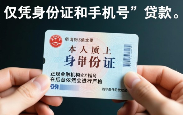 身份证手机号就可以贷款的网贷是真的吗