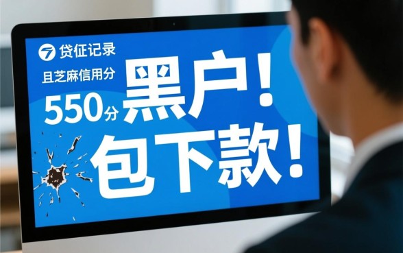 黑户芝麻分550包下款的口子有哪些