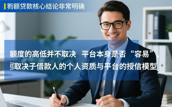 有哪些容易贷到大额的贷款平台