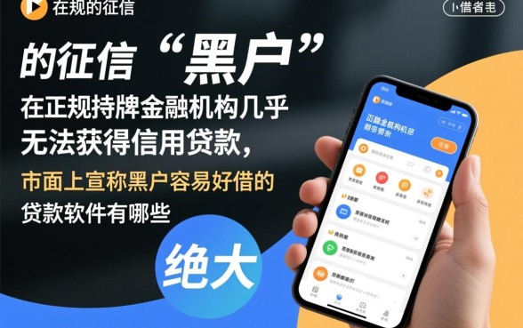 黑户容易好借的贷款软件有哪些,不看征信秒下款的口子有哪些 黑户容易好借的贷款软件有哪些