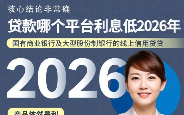贷款哪个平台利息低2026年
