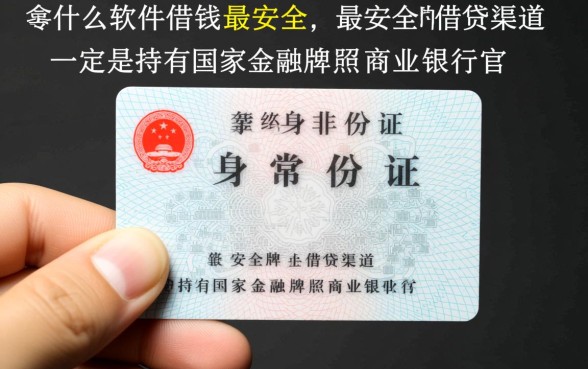 拿身份证在什么软件借钱最安全