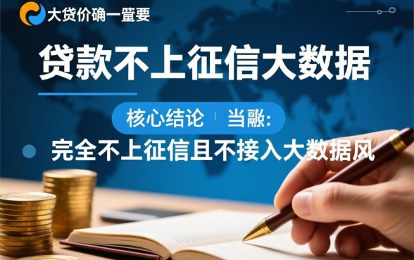 现在哪个贷款不上征信大数据的