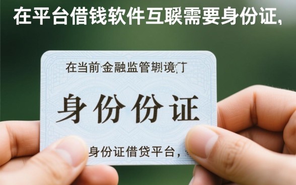 小平台借钱软件需不需要身份证