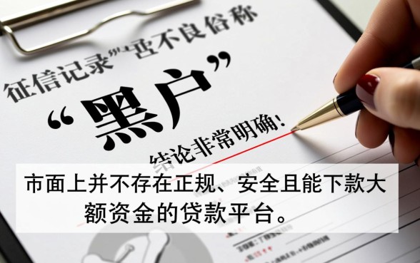 黑户大额贷款平台哪个好下款呢