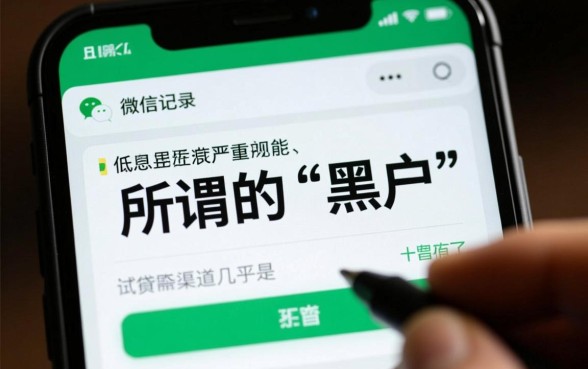 黑户能用微信公众号借钱吗