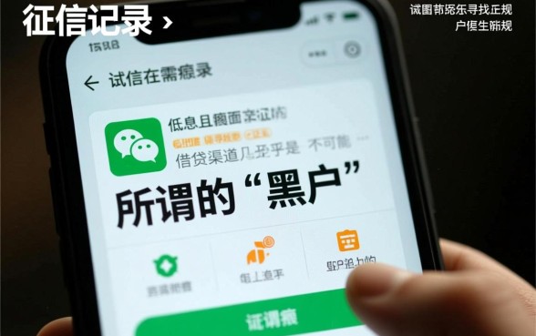 黑户能用微信公众号借钱吗