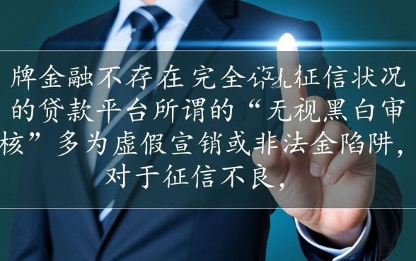 黑户什么贷款平台无视黑白审核