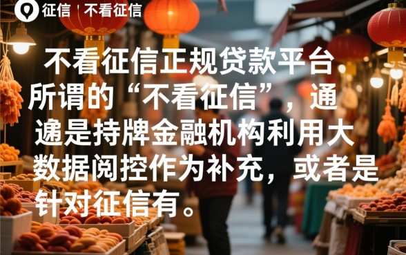 最近不看征信的网贷有哪些平台