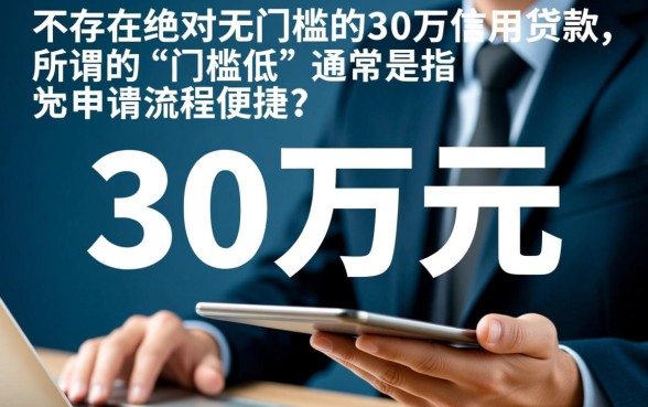30万门槛低大额度贷款有哪些