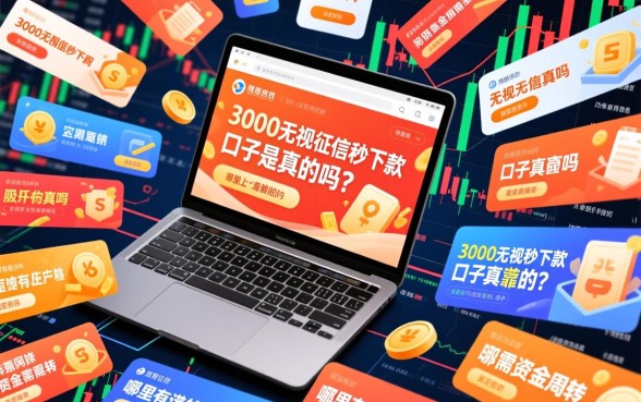 3000无视征信秒下款的口子是真的吗