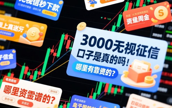 3000无视征信秒下款的口子是真的吗