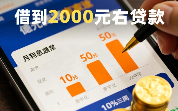 借2000左右网贷利息多少