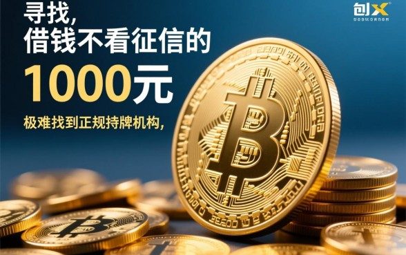 借钱不看征信的平台1000元