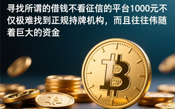 借钱不看征信的平台1000元