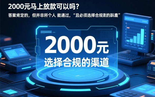 借款2000元马上放款可以吗