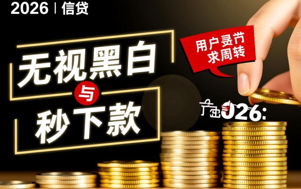 2026新口子秒下款无视黑白是真的吗