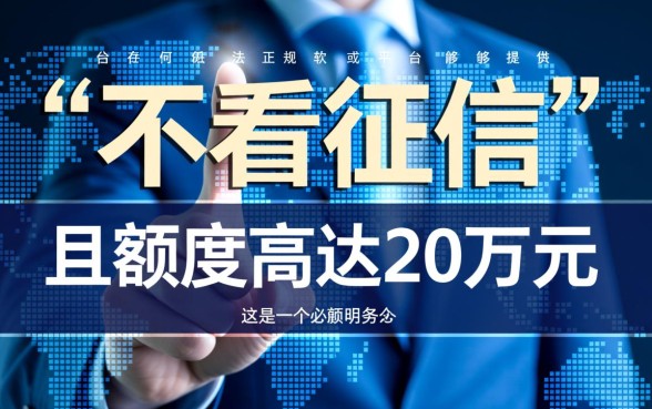 什么软件可以借20万不看征信