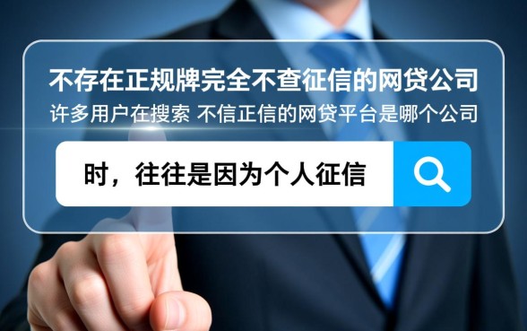 不查征信的网贷平台是哪个公司