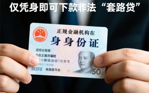 凭身份证下款的网贷可信不可靠