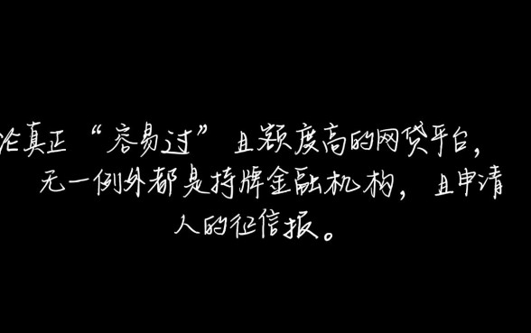 容易过的网贷平台大额有哪些