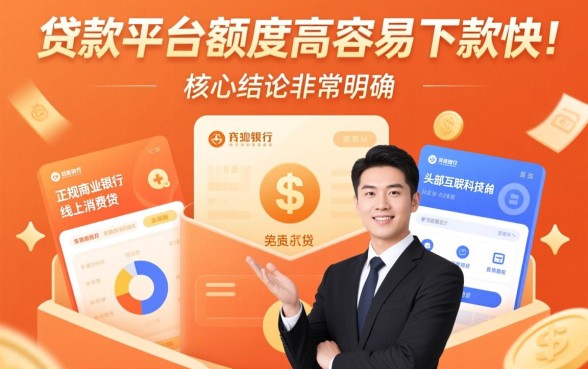 什么贷款平台额度高容易下款快,2026正规靠谱的网贷有哪些 什么贷款平台额度高容易下款快