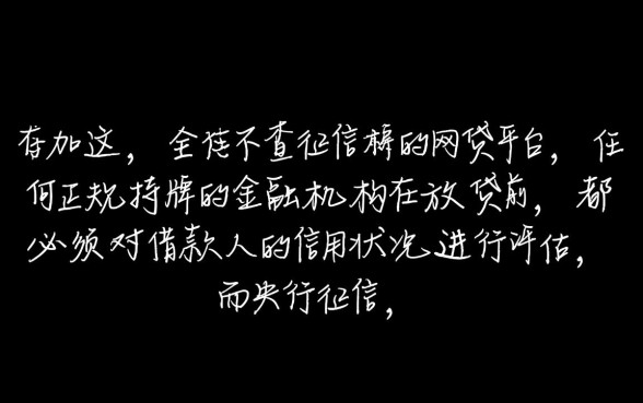 2026最新不看征信的口子有哪些