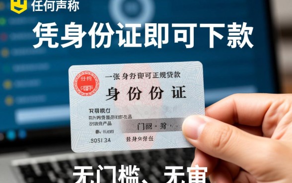 用身份证可以贷款的网贷有哪些