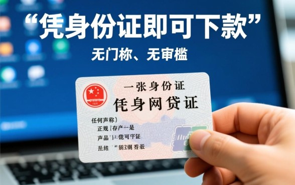 用身份证可以贷款的网贷有哪些