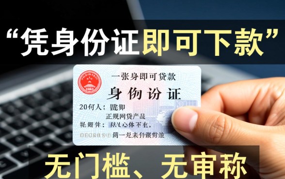 用身份证可以贷款的网贷有哪些