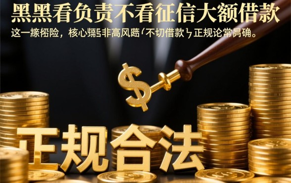 黑户不看征信能下款吗,大额借款不看负债哪里有口子? 大额借款不看负债哪里有口子