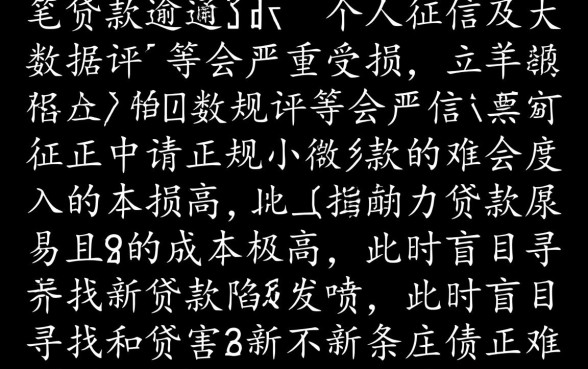 很多贷款逾期还能申请什么小贷