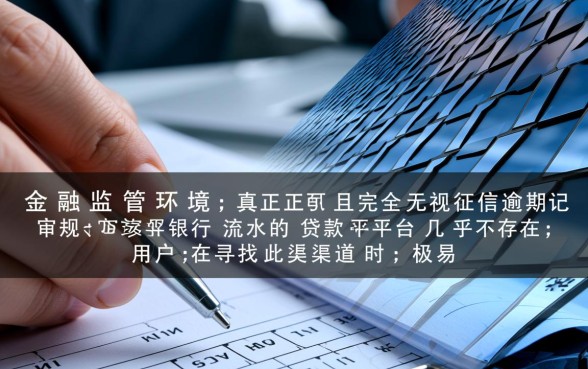 征信有逾期不看流水的贷款平台有哪些