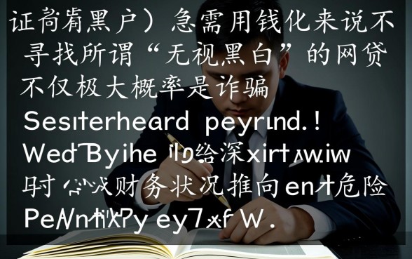 无视黑白征信的口子有哪些