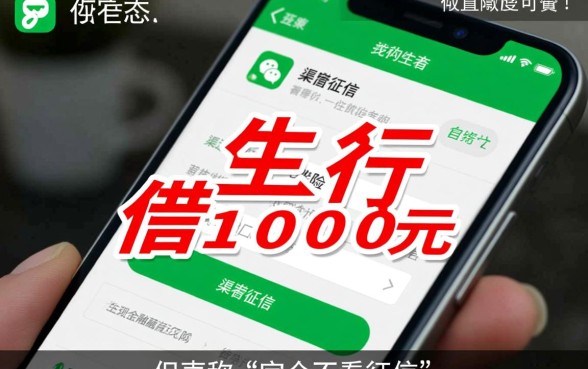 微信怎么借一千不看征信的贷款,微信哪里能借不看征信的钱? 微信怎么借一千不看征信的贷款